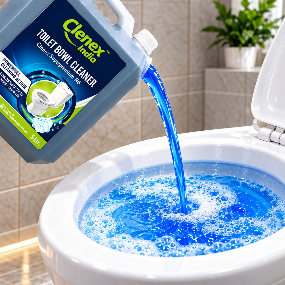 Clenex India Toilet Bowl Cleaner – Superpremium R6 (5 Litre)