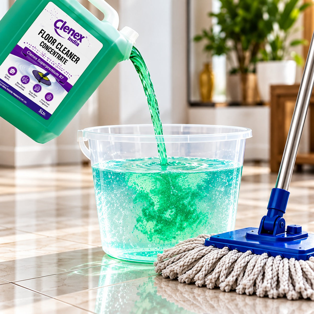 Clenex India Floor Cleaner Concentrate – Superpremium R7 (5 Litre)
