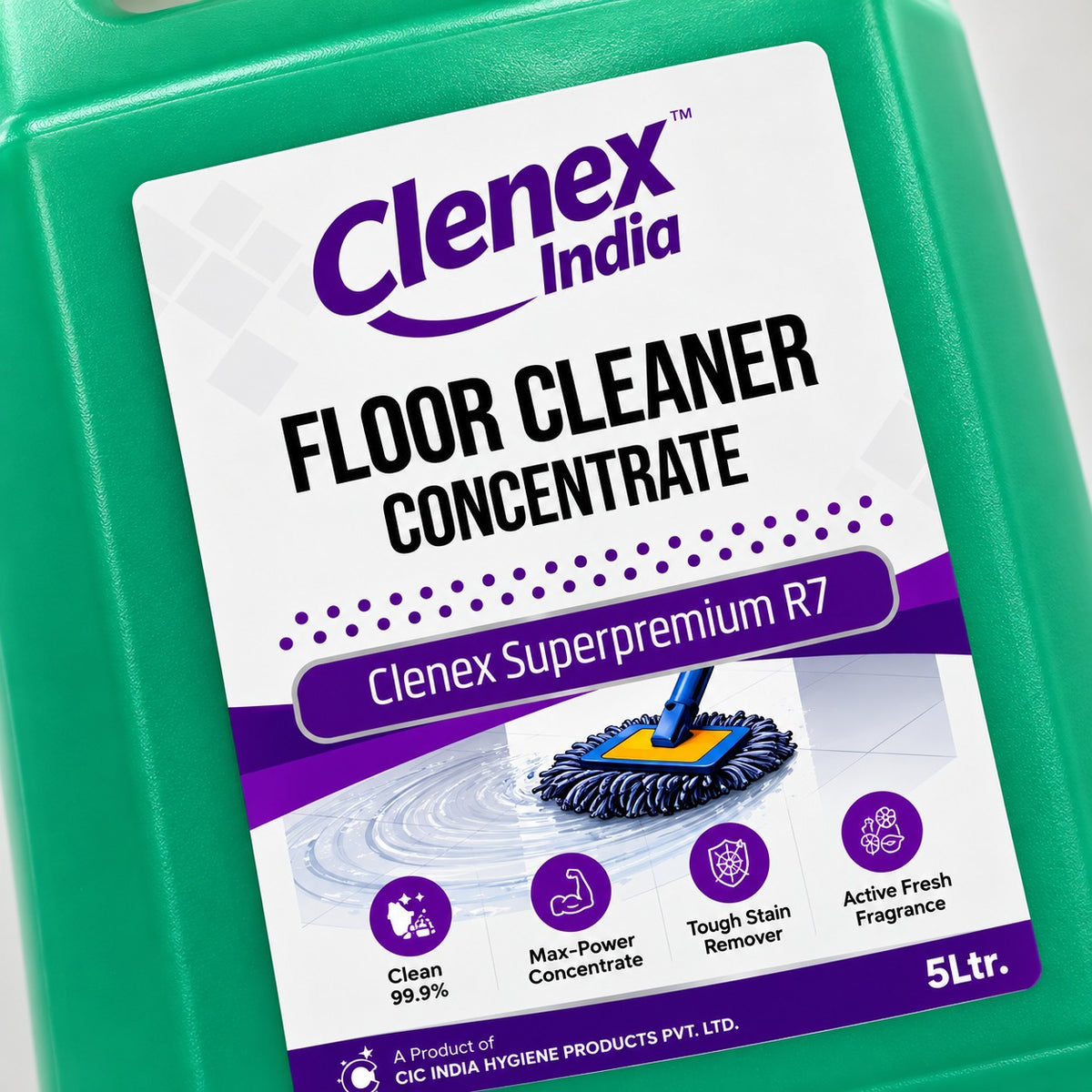Clenex India Floor Cleaner Concentrate – Superpremium R7 (5 Litre)