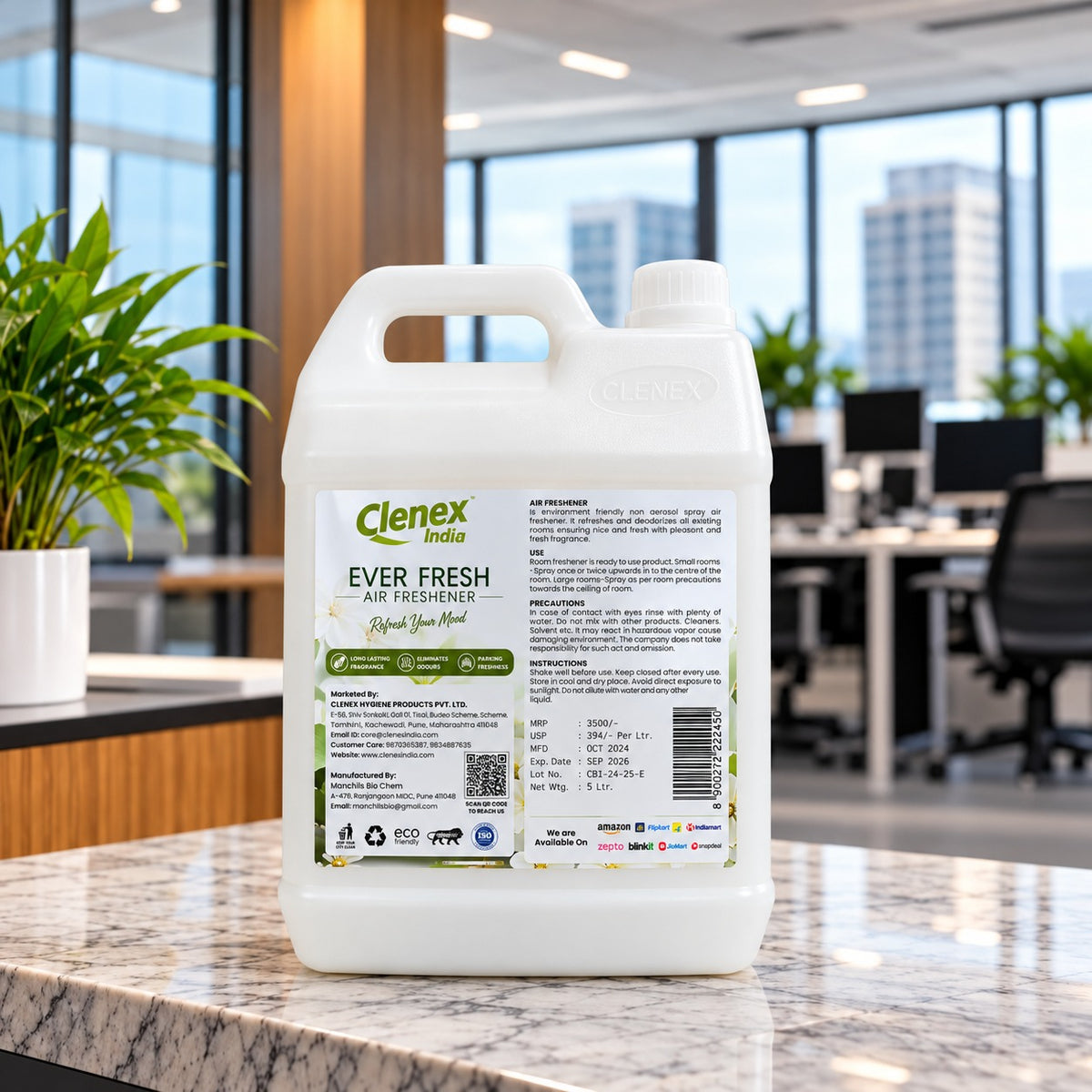 Clenex India Ever Fresh Air Freshener 5L