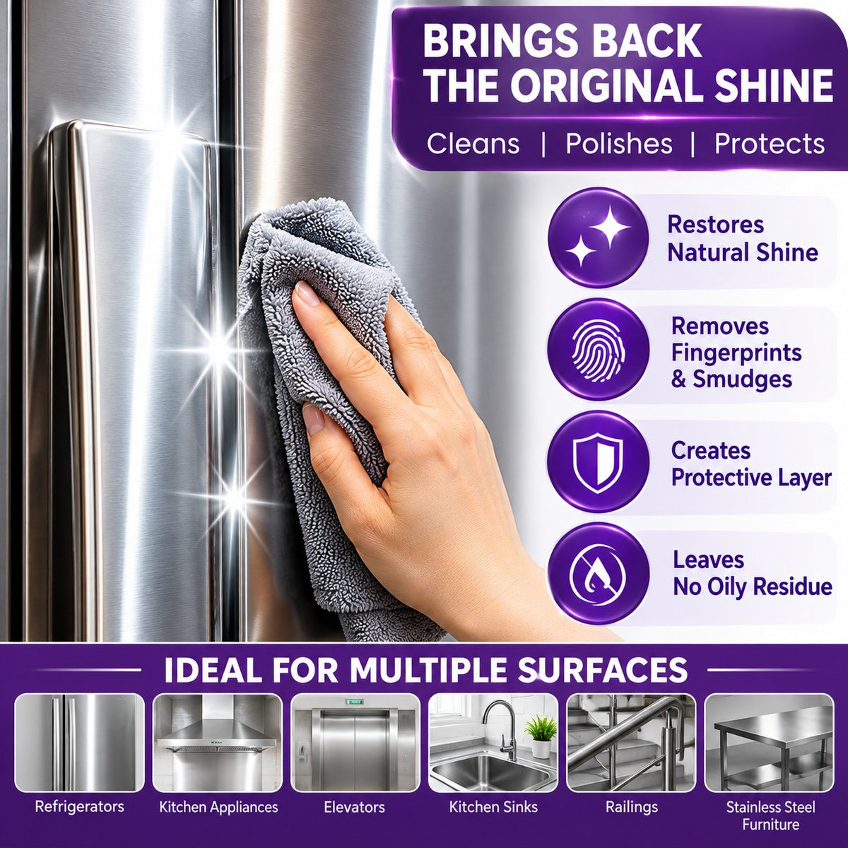 Clenex India Stainless Steel Polish 5L